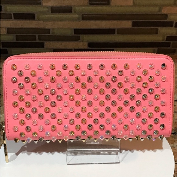 Christian Louboutin Panettone Studded Zip Around Wallet 😍💗